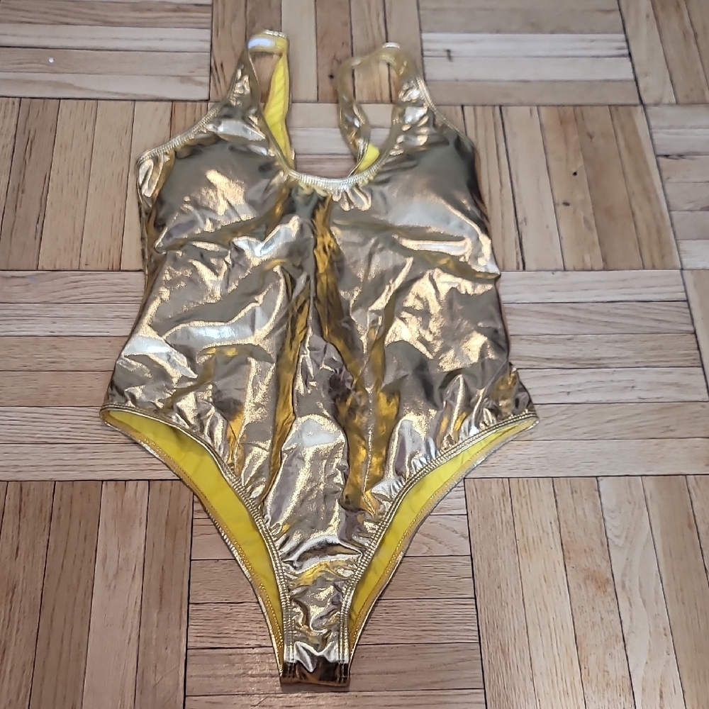 Gold Womens One Piece Swimsuit